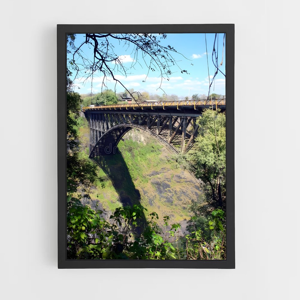 Poster Pont des Chutes Victoria – affiche Saut à l’élastique (vue 2)